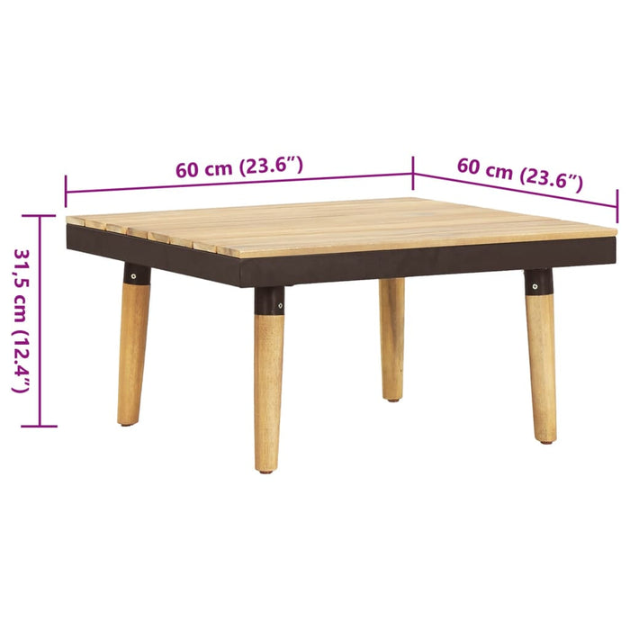 Set mobilier de grădină 8 locuri cu perne lemn masiv de acacia - WALTI WALTI