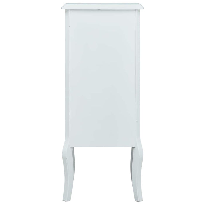 Dulap cu 4 sertare, alb, 40x30x95 cm, MDF WALTI