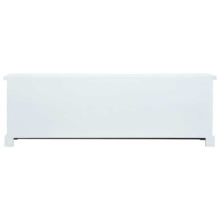 Comodă TV cu sertare, alb, 120 x 30 x 40 cm, MDF WALTI