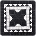 Masă laterală cu mozaic, negru și alb, ceramică - WALTI WALTI