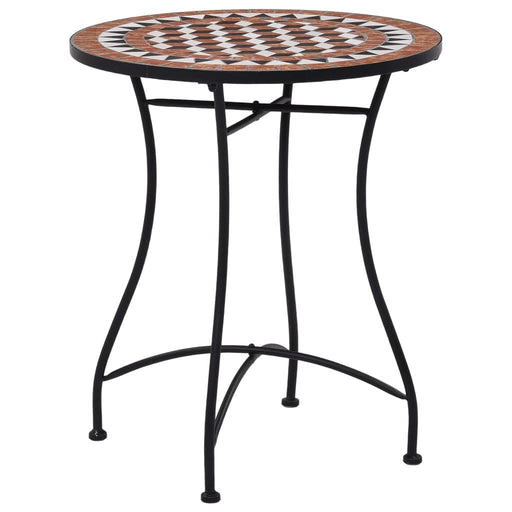 Masă de bistro mozaic, maro, 60 cm, ceramică - WALTI WALTI
