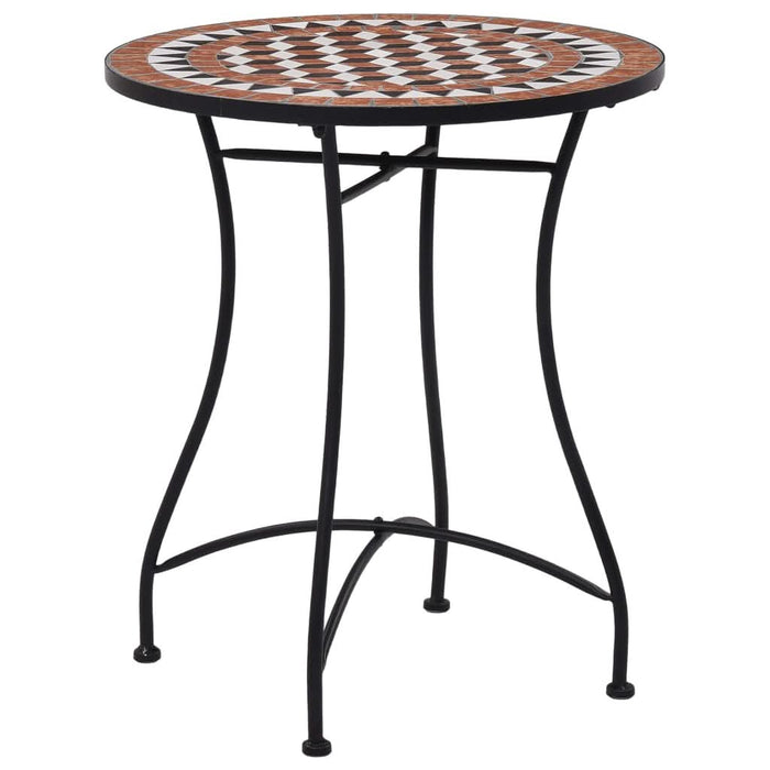 Masă de bistro mozaic, maro, 60 cm, ceramică - WALTI WALTI