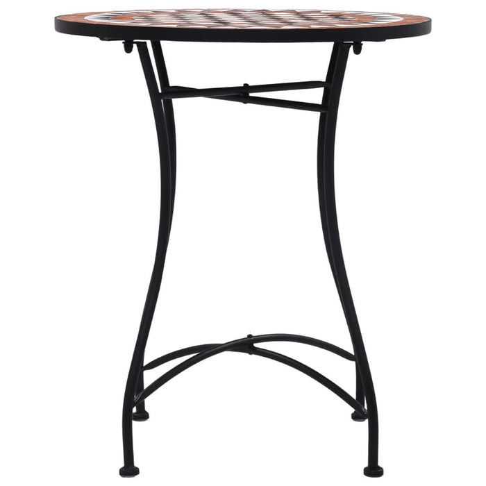 Masă de bistro mozaic, maro, 60 cm, ceramică - WALTI WALTI
