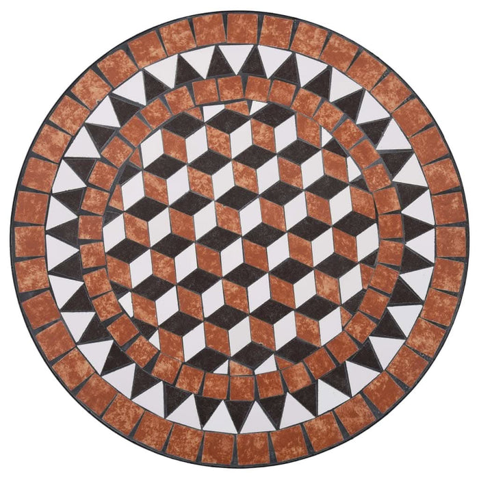 Masă de bistro mozaic, maro, 60 cm, ceramică - WALTI WALTI