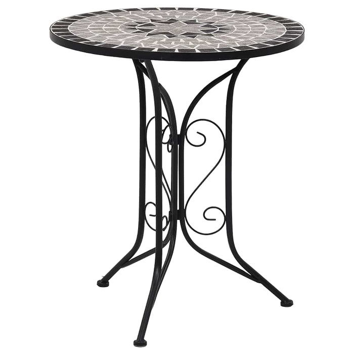 Masă de bistro mozaic, gri, 60 cm, ceramică - WALTI WALTI