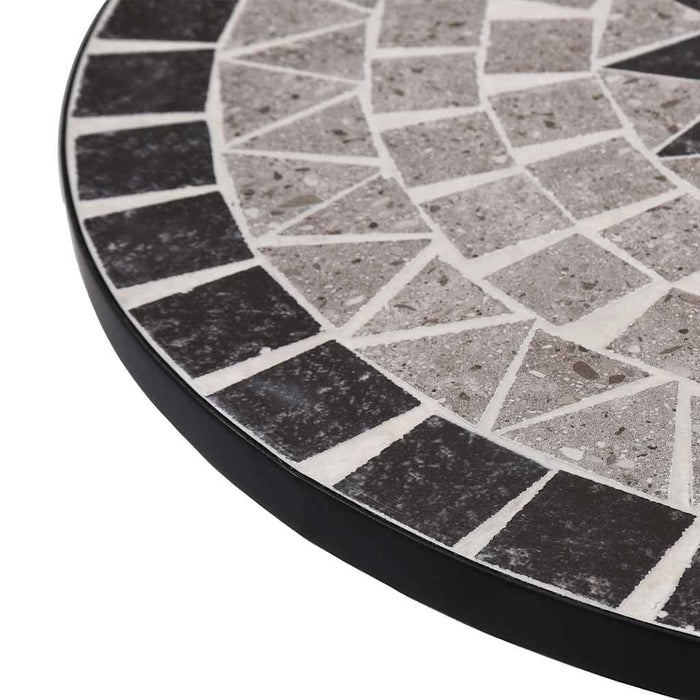 Masă de bistro mozaic, gri, 60 cm, ceramică - WALTI WALTI