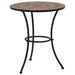 Masă de bistro mozaic, portocaliu/gri, 60 cm, ceramică - WALTI WALTI