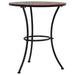 Masă de bistro mozaic, portocaliu/gri, 60 cm, ceramică - WALTI WALTI