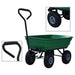 Cărucior manual de grădină basculabil, verde, 300 kg, 75 L - WALTI WALTI