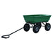 Cărucior manual de grădină basculabil, verde, 300 kg, 75 L - WALTI WALTI
