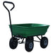Cărucior manual de grădină basculabil, verde, 300 kg, 75 L - WALTI WALTI