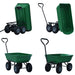 Cărucior manual de grădină basculabil, verde, 300 kg, 75 L - WALTI WALTI