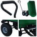 Cărucior manual de grădină basculabil, verde, 300 kg, 75 L - WALTI WALTI