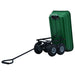 Cărucior manual de grădină basculabil, verde, 300 kg, 75 L - WALTI WALTI