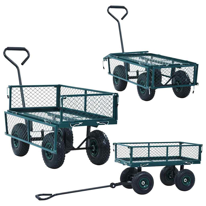 Cărucior manual de grădină, verde, 250 kg - WALTI WALTI