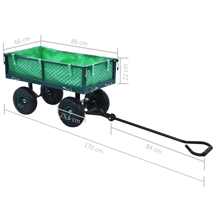 Cărucior manual de grădină, verde, 250 kg - WALTI WALTI