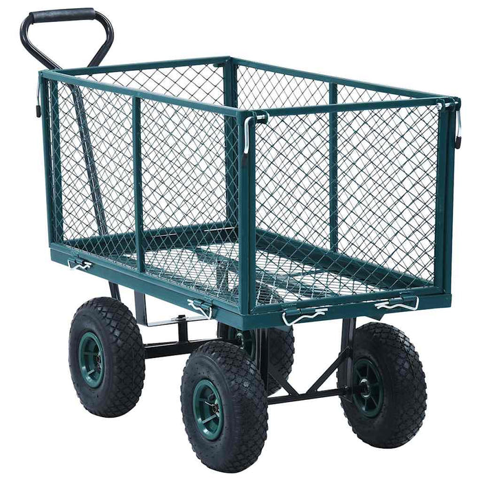 Cărucior manual de grădină, verde, 350 kg - WALTI WALTI