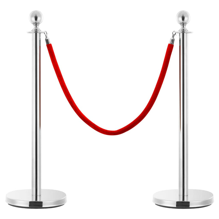 Set VIP stil barieră, 3 piese, argintiu, oțel inoxidabil - WALTI WALTI
