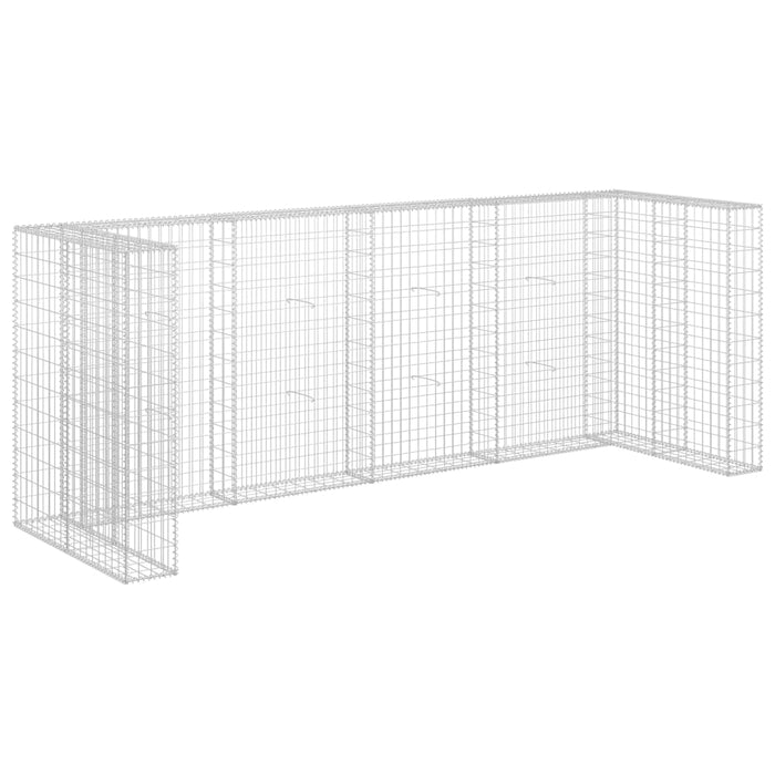 Perete gabion pentru pubele, 320x100x120 cm, oțel galvanizat - WALTI WALTI
