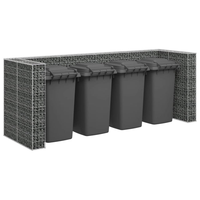 Perete gabion pentru pubele, 320x100x120 cm, oțel galvanizat - WALTI WALTI