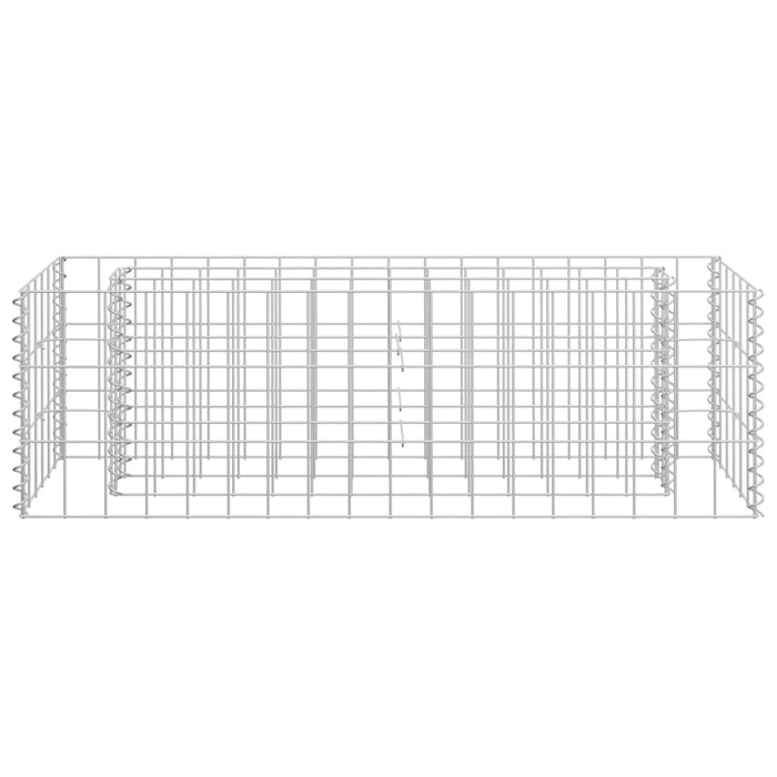 Strat înălțat gabion, 90 x 30 x 30 cm, oțel galvanizat - WALTI WALTI