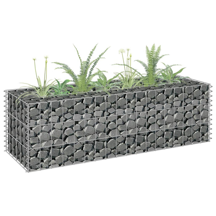Strat înălțat gabion, 90 x 30 x 30 cm, oțel galvanizat - WALTI WALTI