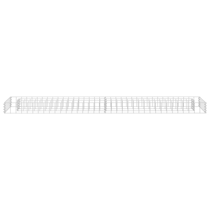 Strat înălțat gabion, 180x30x10 cm, oțel galvanizat - WALTI WALTI