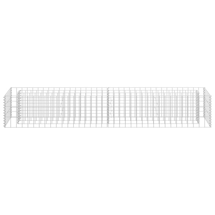 Strat înălțat gabion, 180 x 30 x 30 cm, oțel galvanizat - WALTI WALTI