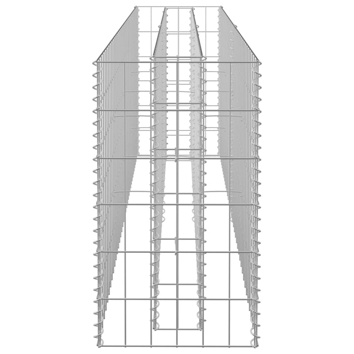Strat înălțat gabion, 180 x 30 x 60 cm, oțel galvanizat - WALTI WALTI