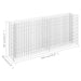 Strat înălțat gabion, 180 x 30 x 90 cm, oțel galvanizat - WALTI WALTI