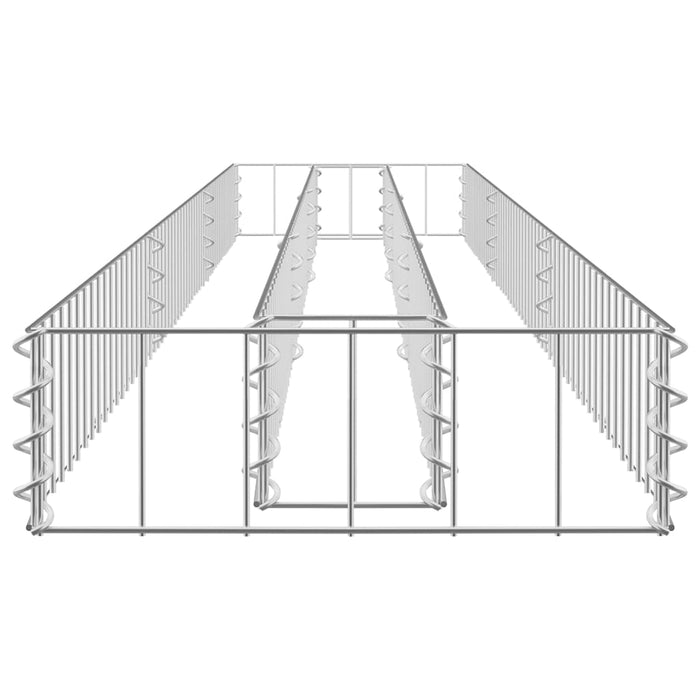 Strat înălțat gabion, 270x30x10 cm, oțel galvanizat - WALTI WALTI