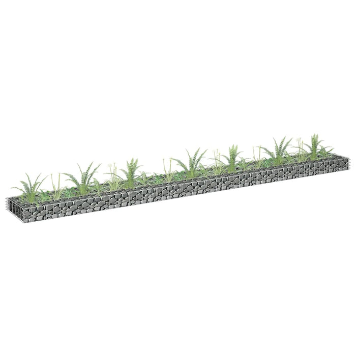 Strat înălțat gabion, 270x30x10 cm, oțel galvanizat - WALTI WALTI