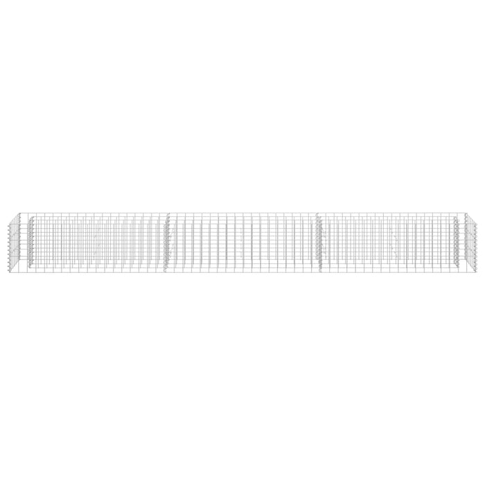Strat înălțat gabion, 270 x 30 x 30 cm, oțel galvanizat - WALTI WALTI