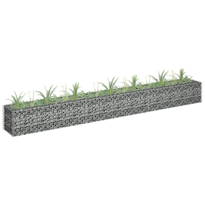 Strat înălțat gabion, 270 x 30 x 30 cm, oțel galvanizat - WALTI WALTI
