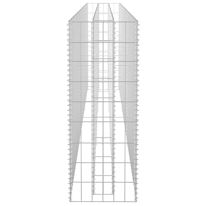 Strat înălțat gabion, 270 x 30 x 90 cm, oțel galvanizat - WALTI WALTI