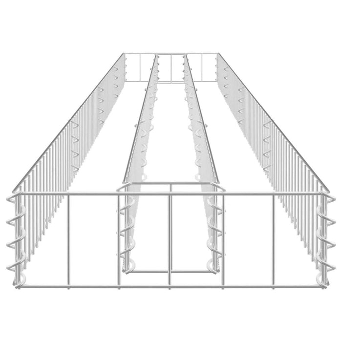Strat înălțat gabion, 360x30x10 cm, oțel galvanizat - WALTI WALTI