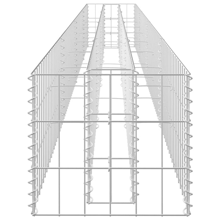 Strat înălțat gabion, 360 x 30 x 30 cm, oțel inoxidabil - WALTI WALTI