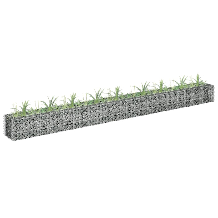 Strat înălțat gabion, 360 x 30 x 30 cm, oțel inoxidabil - WALTI WALTI