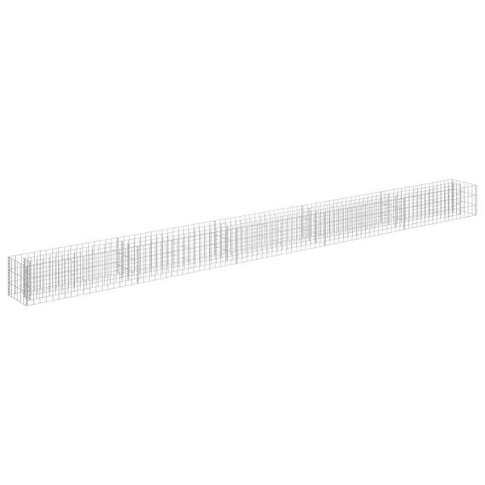 Strat înălțat gabion, 450 x 30 x 30 cm, oțel galvanizat - WALTI WALTI