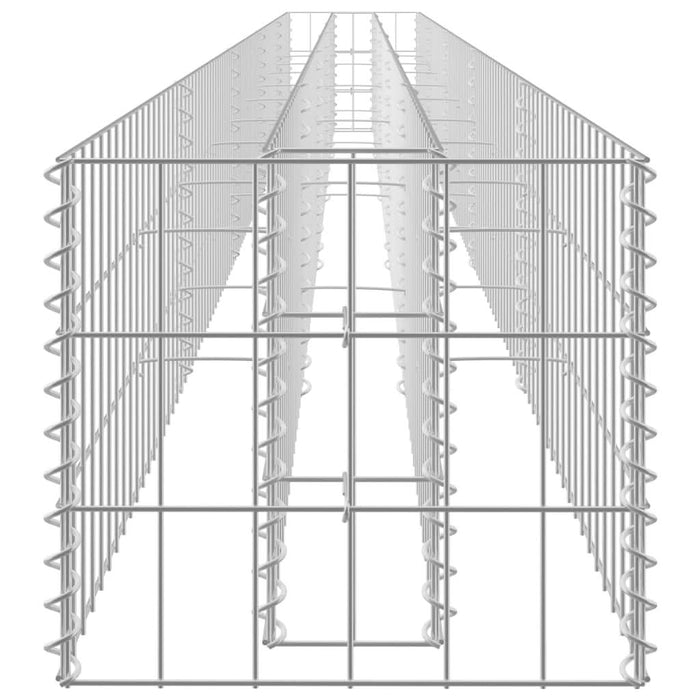 Strat înălțat gabion, 450 x 30 x 30 cm, oțel galvanizat - WALTI WALTI