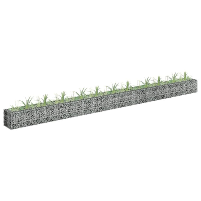 Strat înălțat gabion, 450 x 30 x 30 cm, oțel galvanizat - WALTI WALTI