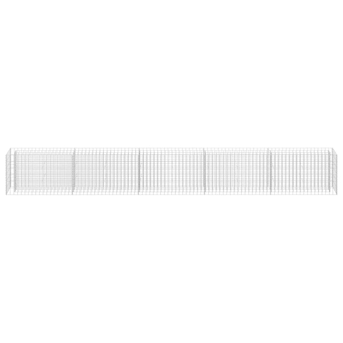 Strat înălțat gabion, 450 x 30 x 60 cm, oțel inoxidabil - WALTI WALTI
