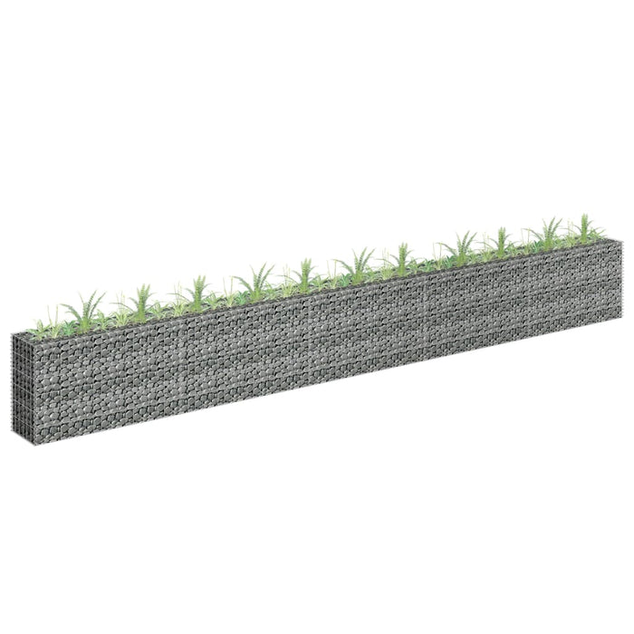 Strat înălțat gabion, 450 x 30 x 60 cm, oțel inoxidabil - WALTI WALTI