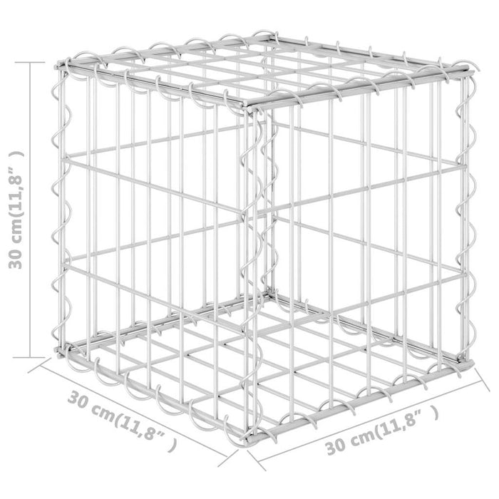 Gabion cub strat înălțat, 30 x 30 x 30 cm, sârmă de oțel - WALTI WALTI