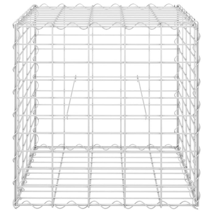 Strat înălțat cub gabion, 50 x 50 x 50 cm, sârmă de oțel - WALTI WALTI