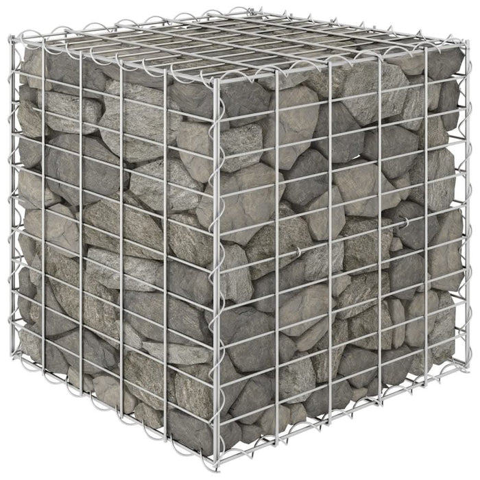 Strat înălțat cub gabion, 50 x 50 x 50 cm, sârmă de oțel - WALTI WALTI