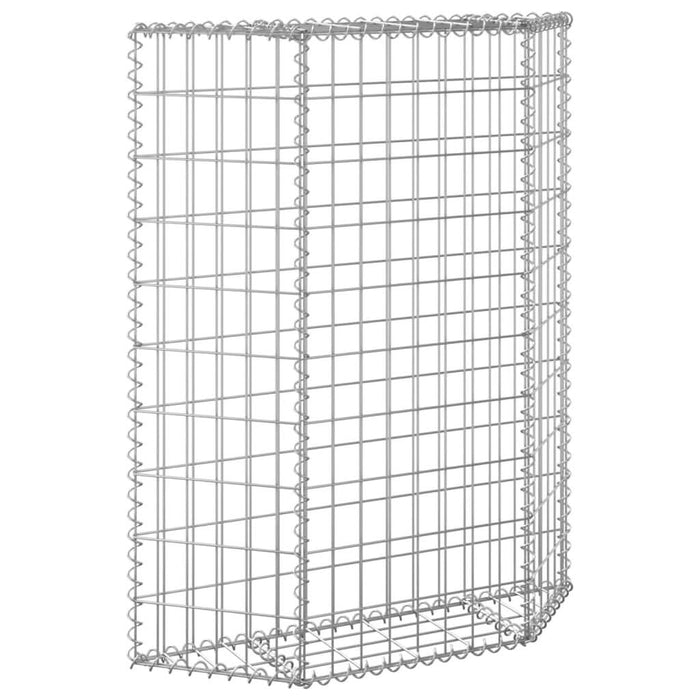 Strat înălțat gabion trapez, 80x20x100 cm, oțel galvanizat - WALTI WALTI