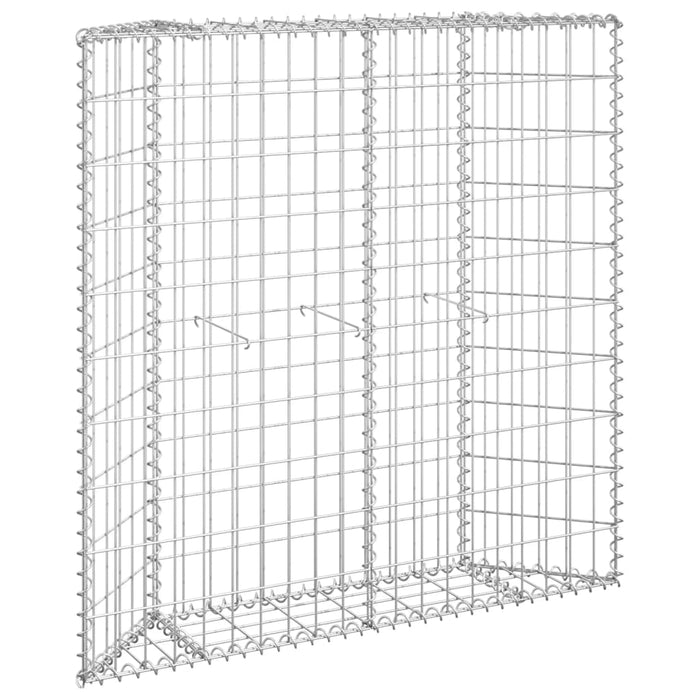 Strat înălțat gabion trapez, 100x20x100 cm, oțel galvanizat - WALTI WALTI