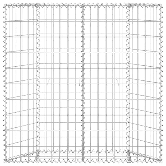 Strat înălțat gabion trapez, 100x20x100 cm, oțel galvanizat - WALTI WALTI