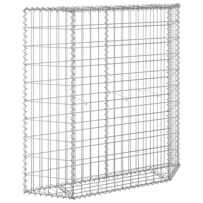 Strat înălțat gabion trapez, 100x20x100 cm, oțel galvanizat - WALTI WALTI